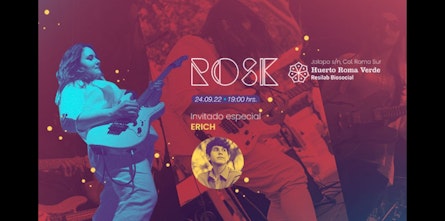 La música volcánica de Rosk en el Huerto Roma Verde de la CDMX