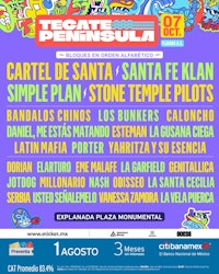 Se presenta el line-up de Tecate Península