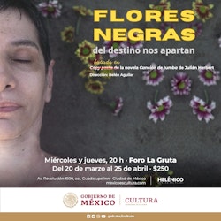 Un relato acerca de la muerte, la creación y la vulnerabilidad llega al Helénico con "Flores negras del destino nos apartan"