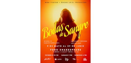 "Bodas de sangre", dirigida por Angélica Rogel, estrena el 9 de mayo en el Foro Shakespeare
