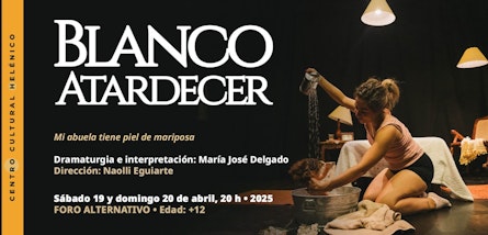 "Blanco atardecer", una propuesta escénica sobre el Alzheimer y la memoria en tránsito, se presenta el 19 y 20 de abril en el Foro Alternativo del Helénico