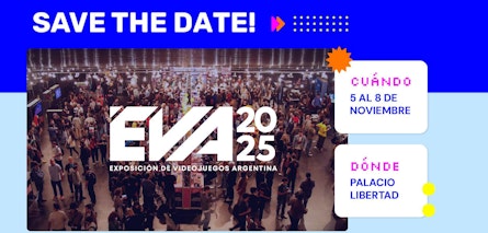EVA 2025: La Exposición de Videojuegos Argentina se llevará a cabo del 5 al 8 de noviembre