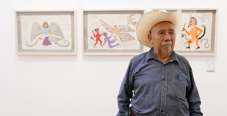 La pandemia desde la mirada otomí: Alfonso Margarito expone su obra en el Museo Nacional de las Culturas Populares