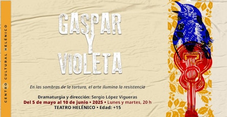Estrena el Teatro Helénico "Gaspar y Violeta", una obra sobre la memoria, el arte y la resistencia