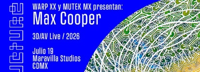 Max Cooper traerá a la Ciudad de México su espectáculo audiovisual "3D/AV Live: Feeling Is Structure Tour"