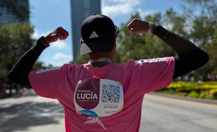 “Hay kilómetros que significan más” llevó la historia de Lucía al Maratón de la CDMX