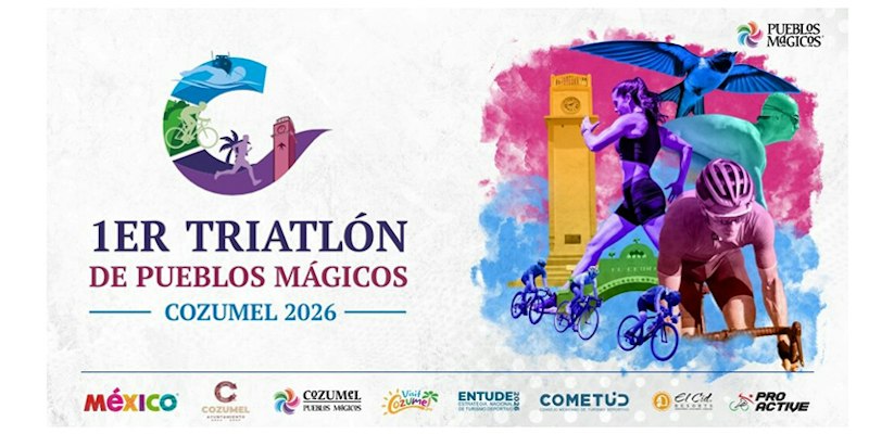 1er Triatlón de Pueblos Mágicos, Cozumel 2026 "La Isla del Deporte"