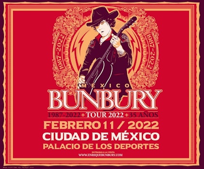 Enrique Bunbury regresa a México en 2022