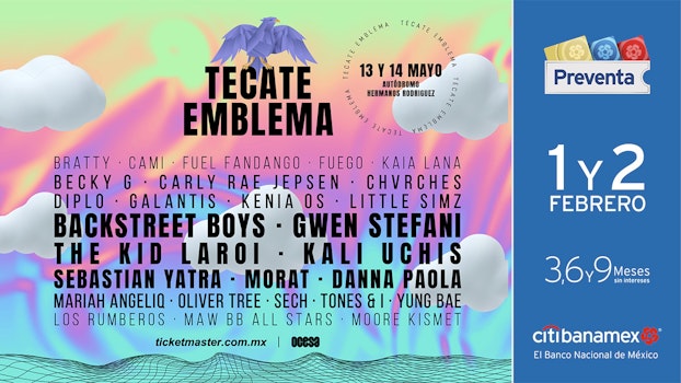 Tecate Emblema anuncia fechas y lineup para el 2022