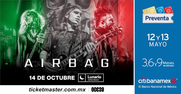 Airbag anuncia concierto en solitario en la Ciudad de México