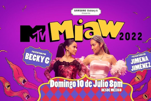 MTV Miaw 2022, coloridos y extravagantes