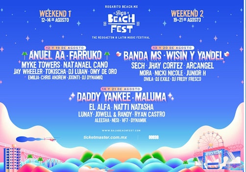 Baja Beach Fest: Reggaetón, playa, experiencias inolvidables
