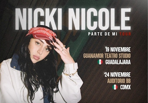 Nicki Nicole dará dos exclusivos conciertos en México
