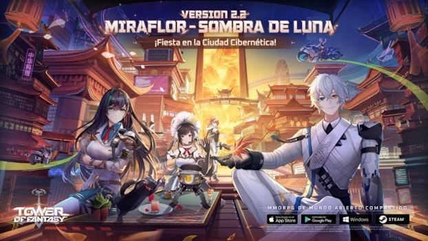 Tower of Fantasy lanzará la actualización “2.2 Miraflor Sombra De Luna”