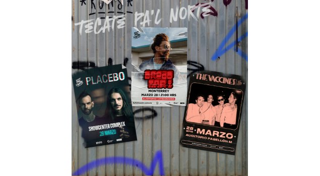 Tecate Pa’l Norte anuncia sideshows exclusivos: Dread Mar-I, Placebo y The Vaccines