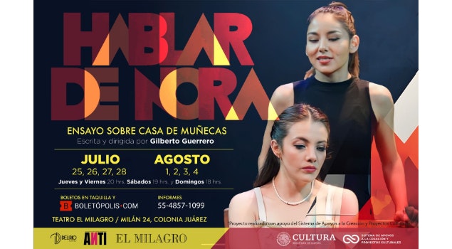 Delirio Teatro reinterpreta "Casa de Muñecas", de Ibsen, con su puesta en escena "Hablar de Nora"