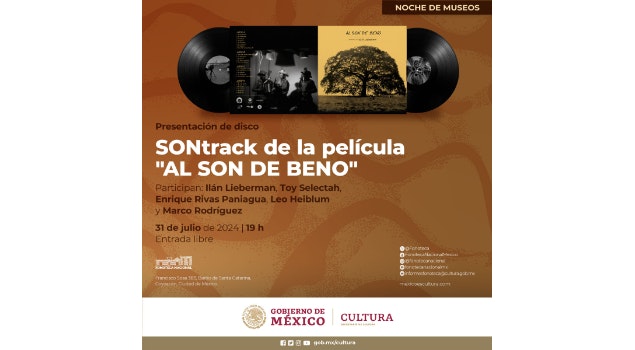 En la Fonoteca Nacional se presenta el disco "SONtrack", música de la película "Al son de Beno"