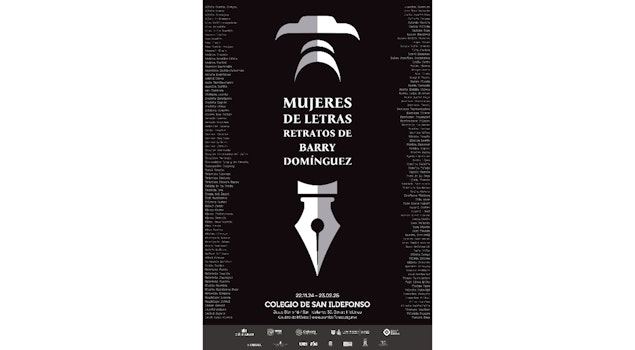 La exposición “Mujeres de Letras. Retratos de Barry Domínguez" recibe al público en el Colegio de San Ildefonso