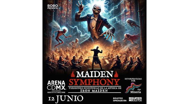 "Maiden Symphony" vuelve con funciones en CDMX, Guadalajara y Monterrey junto a la Orquesta Sinfónica de Minería