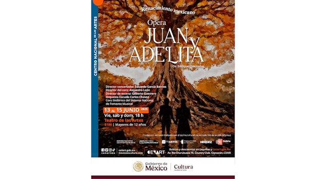 Delirio Teatro presenta en el Cenart el estreno mundial de "Juan y Adelita", la primera obra operística del cantautor Enrique Quezadas