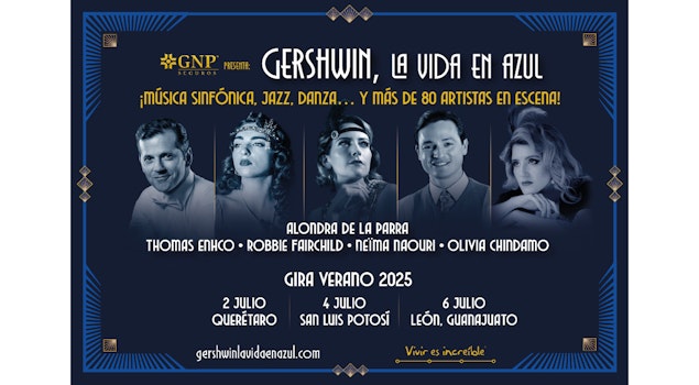 "Gershwin, la vida en azul" regresa para conquistar nuevas ciudades con una experiencia inolvidable