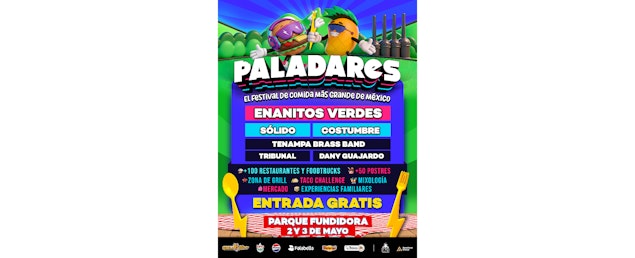 Paladares: el festival de comida más grande de México llega en mayo de 2026