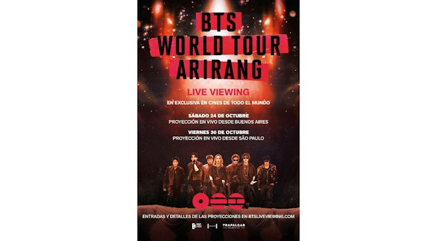 BTS llevará sus conciertos de Buenos Aires y São Paulo a cines de todo el mundo