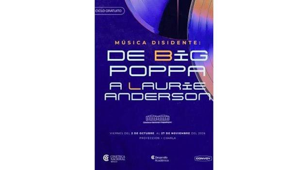 “Música disidente” llega a la Cineteca Nacional Chapultepec, de Big Poppa a Laurie Anderson