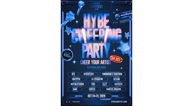 HYBE CHEERING PARTY en 3D: canta, corea y enciende tu lightstick en la pantalla grande